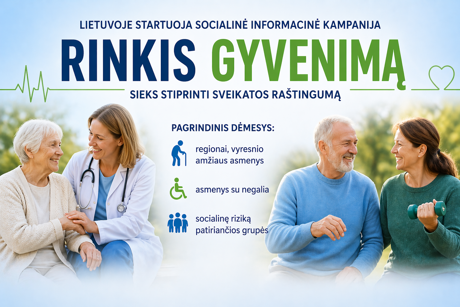 Regionuose startuoja kampanija „Rinkis gyvenimą“